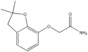 2-[(2,2-dimethyl-2,3-dihydro-1-benzofuran-7-yl)oxy]acetamide Struktur