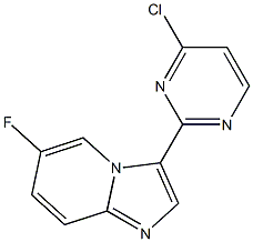 3-(4-chloropyrimidin-2-yl)-6-fluoroimidazo[1,2-a]pyridine Struktur