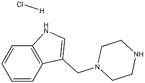 3-(piperazin-1-ylmethyl)-1H-indole hydrochloride Struktur