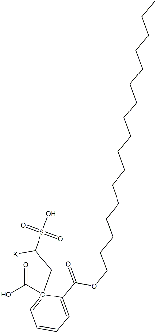 Phthalic acid 1-heptadecyl 2-(2-potassiosulfoethyl) ester Struktur