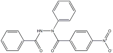 N'-Benzoyl-N-phenyl-4-nitrobenzohydrazide Struktur