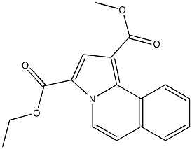 Pyrrolo[2,1-a]isoquinoline-1,3-dicarboxylic acid 1-methyl 3-ethyl ester Struktur