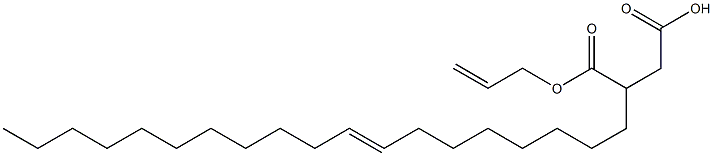 3-(8-Nonadecenyl)succinic acid 1-hydrogen 4-allyl ester Struktur