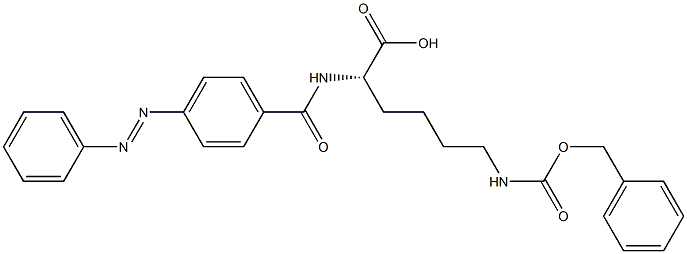 N6-Benzyloxycarbonyl-N2-(4-phenylazobenzoyl)-L-lysine Struktur