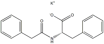 N-(Phenylacetyl)-L-phenylalanine potassium salt Struktur