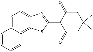 2-[Naphtho[2,1-d]thiazol-2-yl]-5,5-dimethylcyclohexane-1,3-dione Struktur