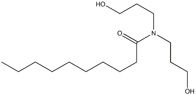 N,N-Bis(3-hydroxypropyl)decanamide Struktur