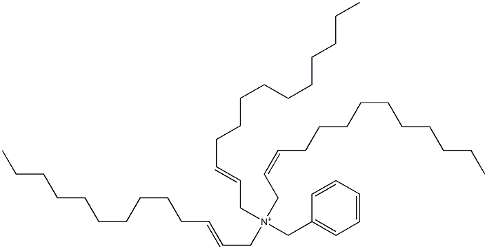 Tri(2-tridecenyl)benzylaminium Struktur