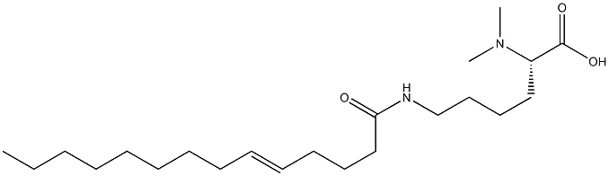 N6-(5-Tetradecenoyl)-N2,N2-dimethyllysine Struktur