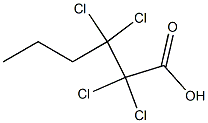 2,2,3,3-Tetrachlorocaproic acid Struktur