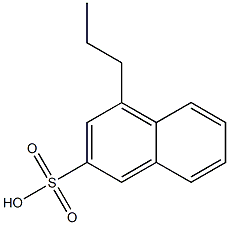 4-Propyl-2-naphthalenesulfonic acid Struktur