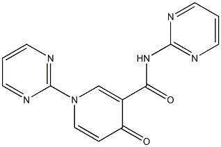 1,N-Bis(pyrimidin-2-yl)-1,4-dihydro-4-oxopyridine-3-carboxamide Struktur