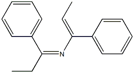 N-(1-Phenylpropylidene)-1-phenyl-1-propenylamine Struktur