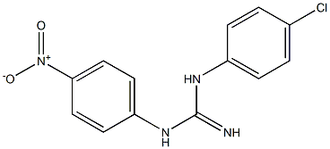 N-(4-Chlorophenyl)-N'-(4-nitrophenyl)guanidine Struktur