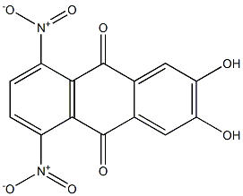 2,3-Dihydroxy-5,8-dinitroanthraquinone Struktur