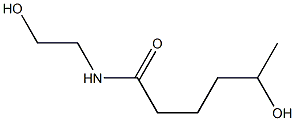 N-(2-Hydroxyethyl)-5-hydroxyhexanamide Struktur