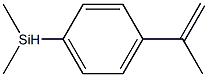 p-Isopropenylphenyldimethylsilane Struktur