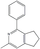 6,7-Dihydro-3-methyl-1-phenyl-5H-cyclopenta[c]pyridine Struktur