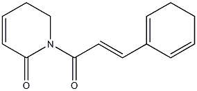 1,6-Dihydro-1-[(E)-3-[(1,5-cyclohexadien)-1-yl]acryloyl]pyridin-2(5H)-one Struktur