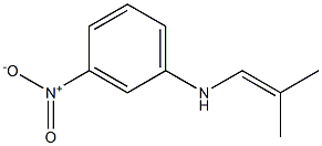 N-(3-Nitrophenyl)-2-methyl-1-propen-1-amine Struktur