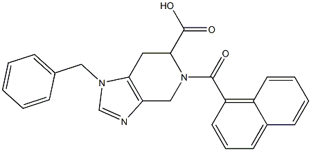 1-Benzyl-4,5,6,7-tetrahydro-5-(1-naphthoyl)-1H-imidazo[4,5-c]pyridine-6-carboxylic acid Struktur