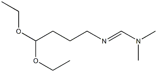 N,N-Dimethyl-N'-(4,4-diethoxybutyl)formamidine Struktur