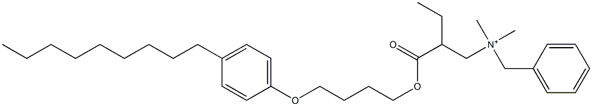 N,N-Dimethyl-N-benzyl-N-[2-[[4-(4-nonylphenyloxy)butyl]oxycarbonyl]butyl]aminium Struktur