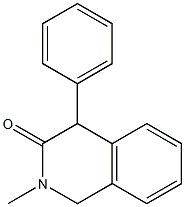 1,4-Dihydro-2-methyl-4-(phenyl)isoquinolin-3(2H)-one Struktur