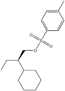 (+)-p-Toluenesulfonic acid (R)-2-ethyl-2-cyclohexylethyl ester Struktur