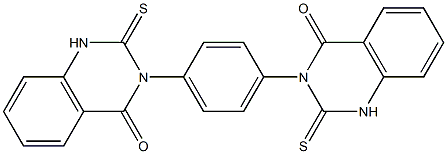 3,3'-(1,4-Phenylene)bis[1,2-dihydro-2-thioxoquinazolin-4(3H)-one] Struktur