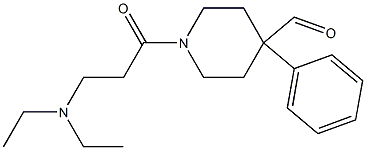 1-[3-(Diethylamino)propionyl]-4-phenyl-4-piperidinecarbaldehyde Struktur