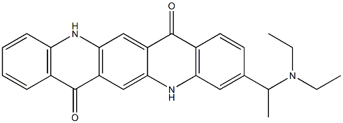 3-[1-(Diethylamino)ethyl]-5,12-dihydroquino[2,3-b]acridine-7,14-dione Struktur