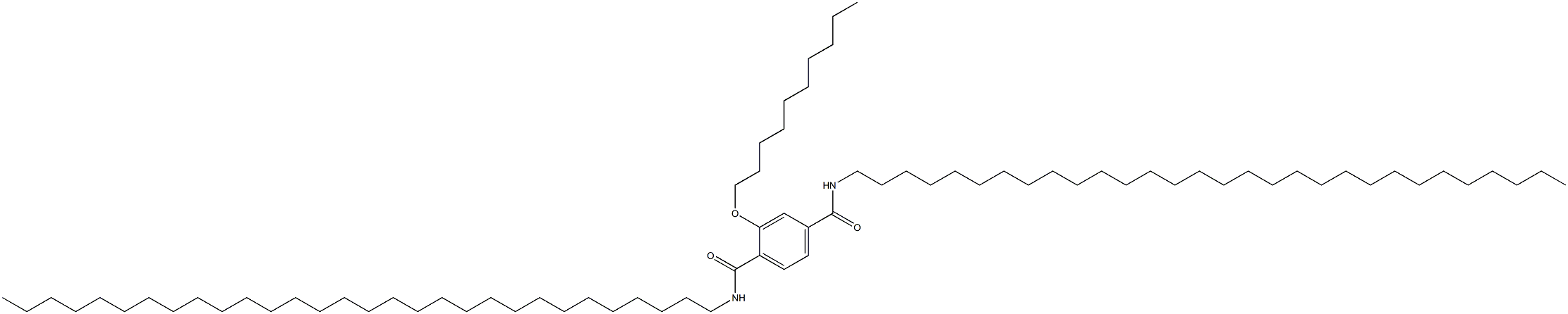 2-(Decyloxy)-N,N'-ditriacontylterephthalamide Struktur