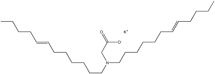 N,N-Di(7-dodecenyl)glycine potassium salt Struktur