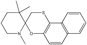 1',3',3'-Trimethylspiro[1-oxa-4-thiaphenanthrene-2(3H),2'-piperidine] Struktur