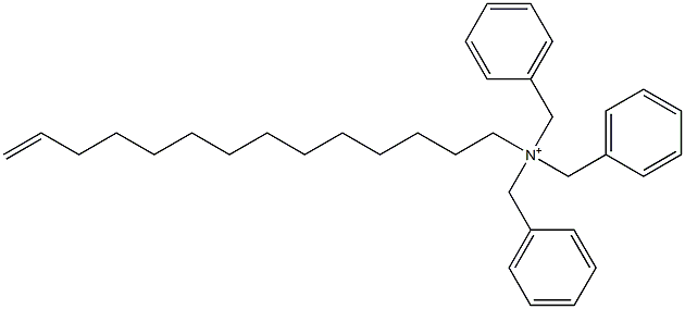 (13-Tetradecenyl)tribenzylaminium Struktur