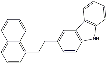 3-[2-(1-Naphthalenyl)ethyl]-9H-carbazole Struktur