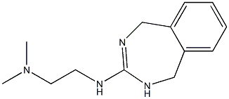 N-[2-(Dimethylamino)ethyl]-4,5-dihydro-1H-2,4-benzodiazepin-3-amine Struktur