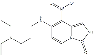 5-[3-(Diethylamino)propylamino]-4-nitrobenzofurazane 1-oxide Struktur