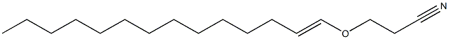 3-(1-Tetradecenyloxy)propiononitrile Struktur