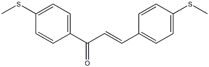 (E)-4,4'-Bis(methylthio)chalcone Struktur