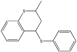 4-(Phenylthio)-2-methylthiochroman Struktur