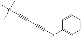 Phenyl(4-trimethylsilyl-1,3-butadiynyl)iodonium Struktur