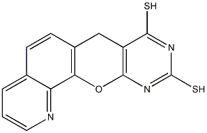 7H-1,9,11-Triaza-12-oxabenzo[a]anthracene-8,10-dithiol Struktur