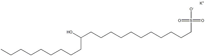 12-Hydroxyhenicosane-1-sulfonic acid potassium salt Struktur