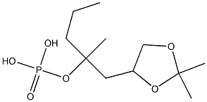 Phosphoric acid ethyl[(2,2-dimethyl-1,3-dioxolan-4-yl)methyl]isopropyl ester Struktur