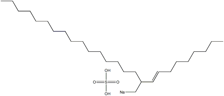 Sulfuric acid 2-(1-nonenyl)octadecyl=sodium ester salt Struktur