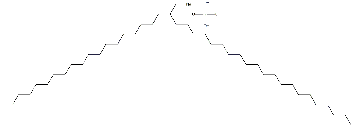 Sulfuric acid 2-nonadecyl-3-tricosenyl=sodium ester salt Struktur