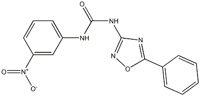 1-(5-Phenyl-1,2,4-oxadiazol-3-yl)-3-(3-nitrophenyl)urea Struktur