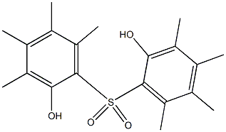 2,2'-Dihydroxy-3,3',4,4',5,5',6,6'-octamethyl[sulfonylbisbenzene] Struktur